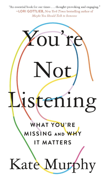 you're not listening book cover